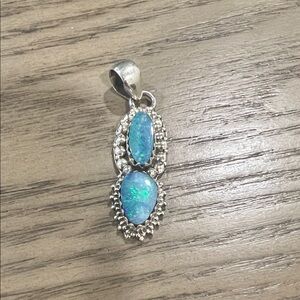 Australian Opal Sterling Silver Pendant